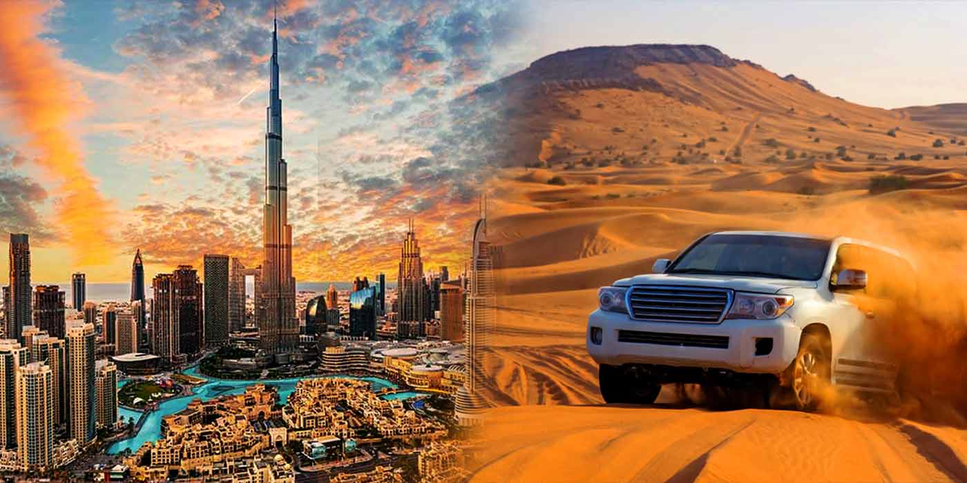 Abu Dhabi + Dubai City Tour + Desert Safari